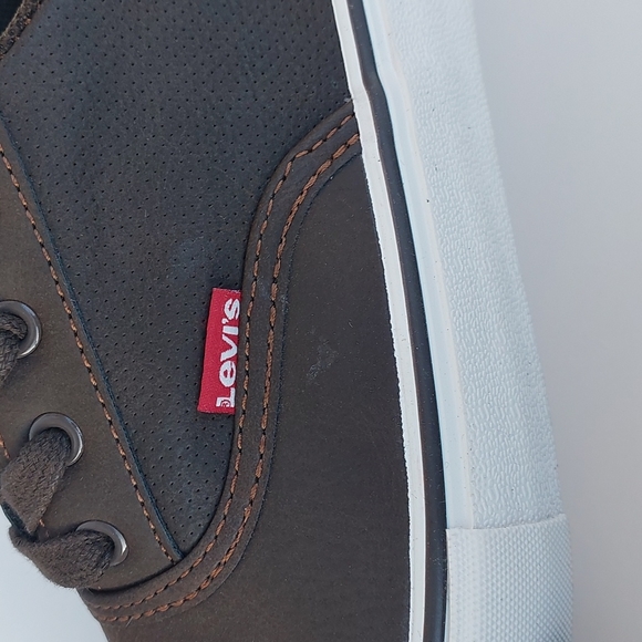 Levis men's casual lace up sneakers size 7 - Picture 4 of 9